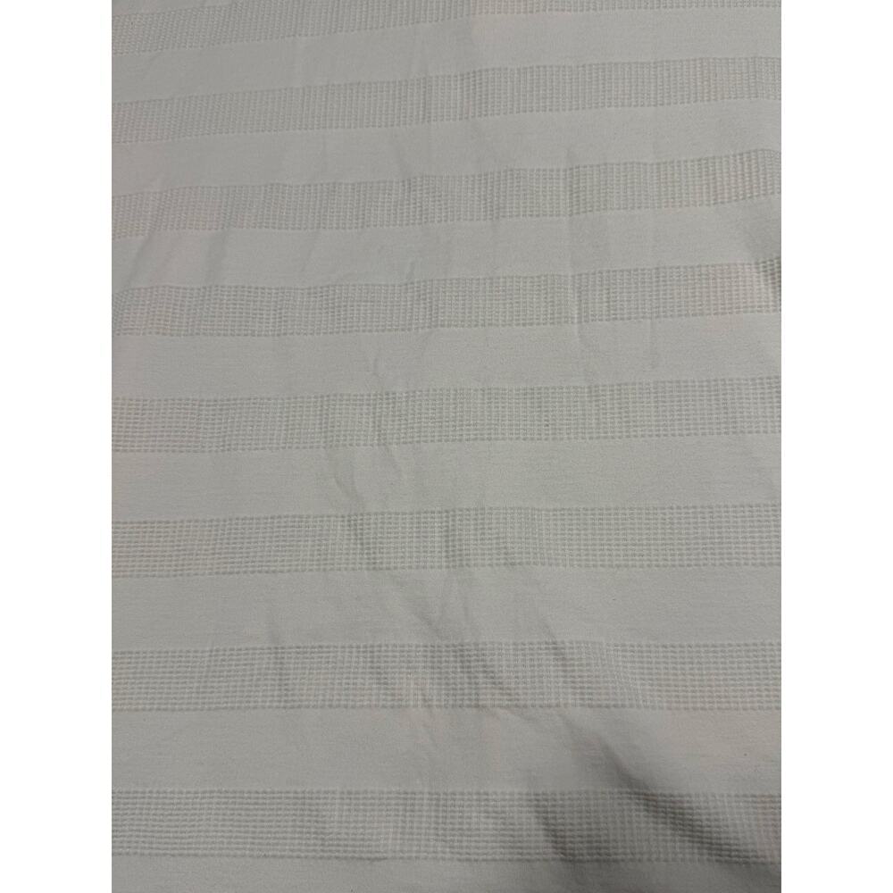 Ted Baker London Men’s Polo Shirt Size 7 (XL) White Textured Stripe Cotton Blend - Picture 8 of 8